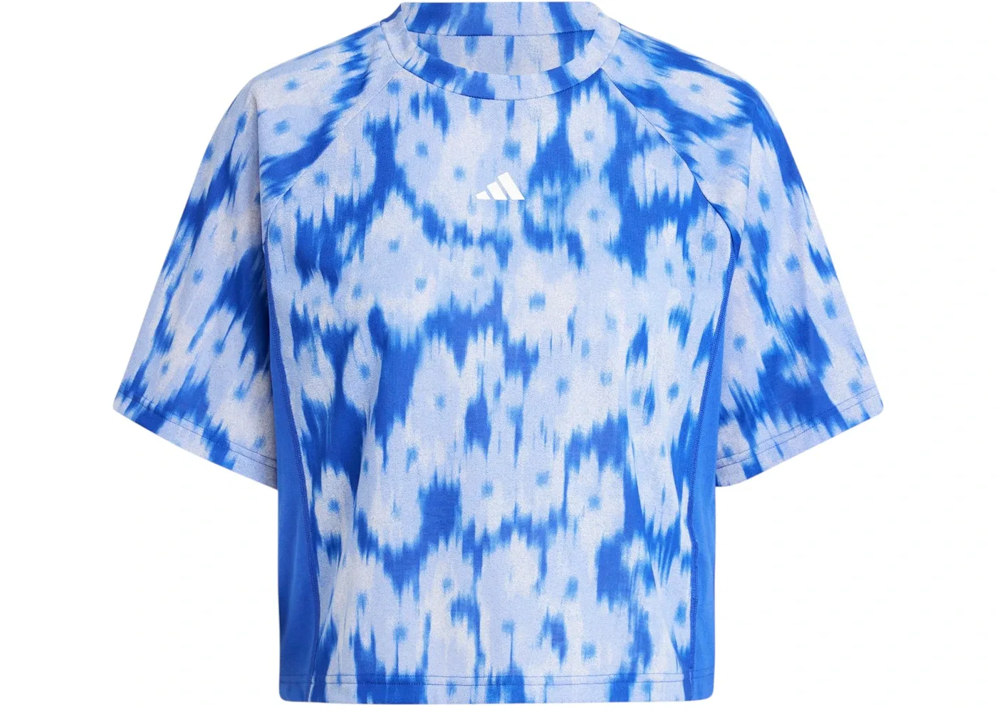 Женская футболка с принтом tie-dye Adidas, Semi Lucid Blue