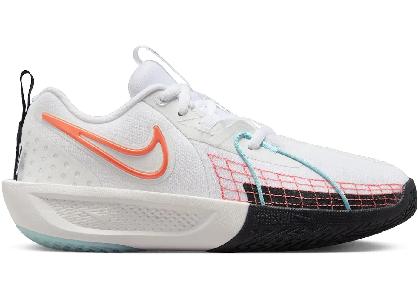 Детские кроссовки для баскетбола Nike GT Cut 3 CHBL (GS) Nike, White/White/Safety Orange/Copa