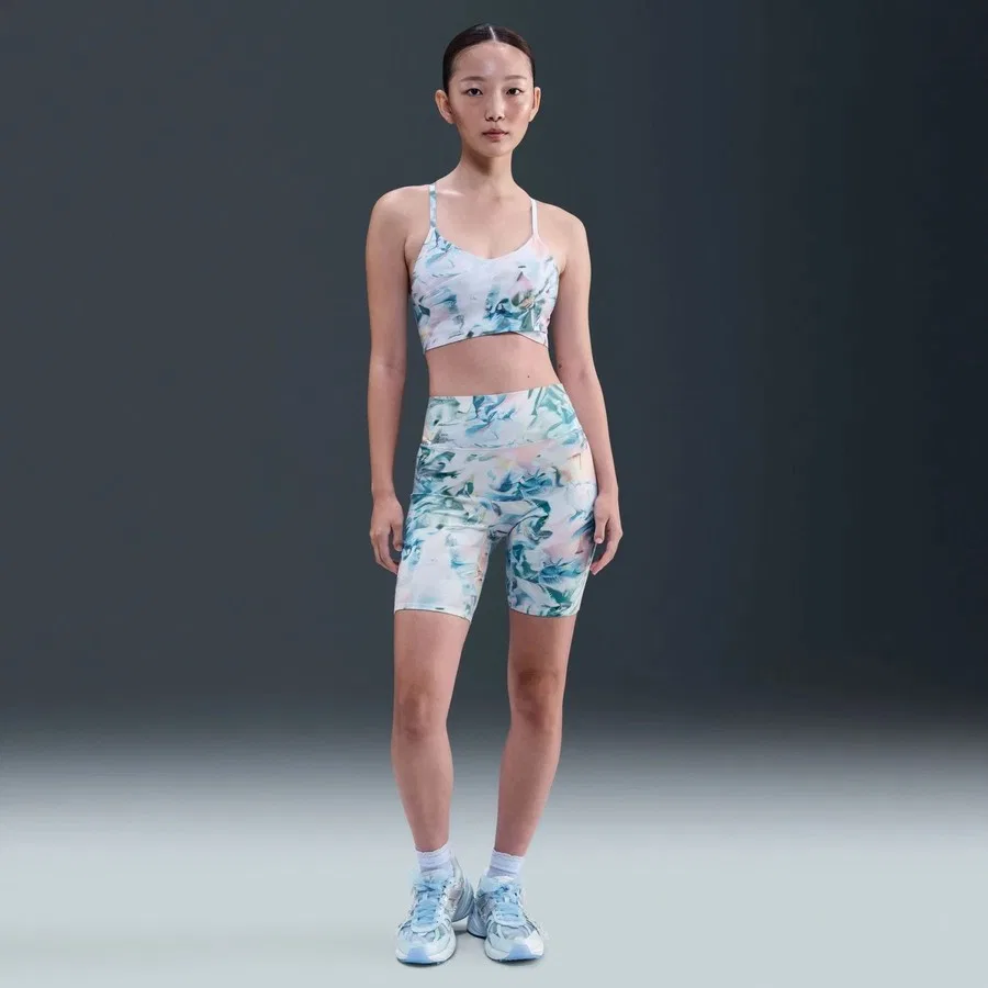 Спортивный бюстгальтер без рукавов с принтом Indy x Susan Fang Artist Nike, Blue Tint — фото 3