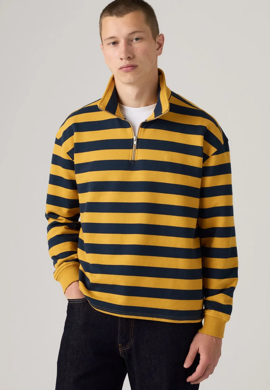 Толстовка Cameron с застежкой-молнией на четверть длины Levi'S, Navy Blazer — фото 4