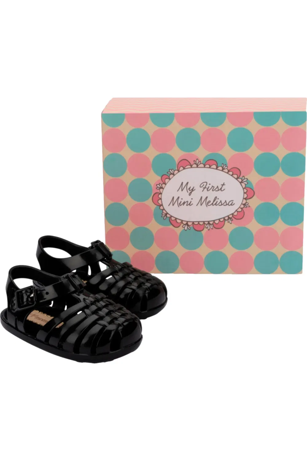 Детские сандалии рыбацкие с ароматом My First Possession Mini Melissa, черный — фото 3