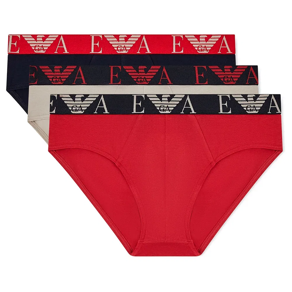 Мужские трусы-слипы с принтом EM000258_AF20668 Emporio armani, Multicolor