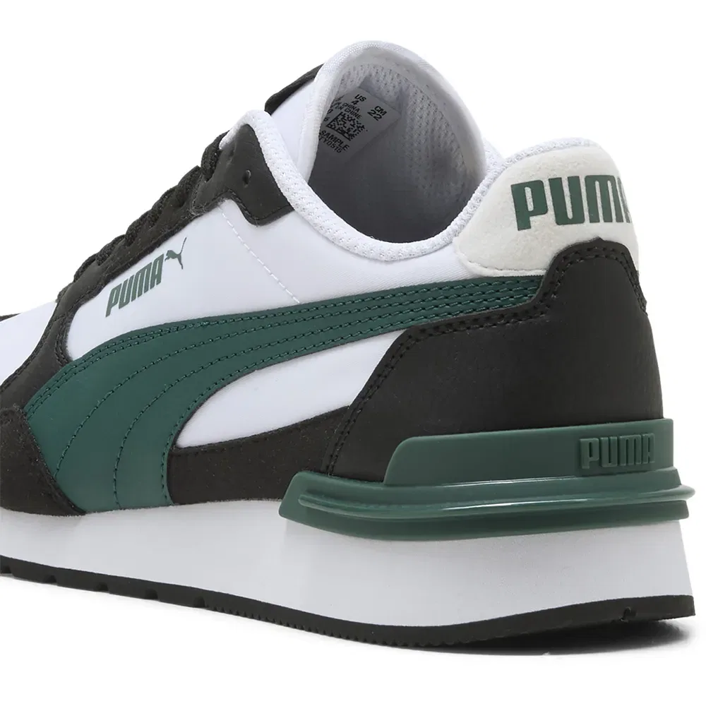 Детские кроссовки для девочек с верхом из нейлона ST Runner V4 NL Puma, White — фото 4