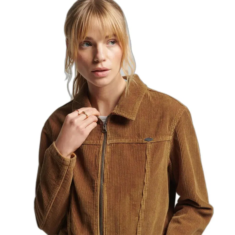 Женская куртка из вельвета Superdry, Цвет Brown — фото 3