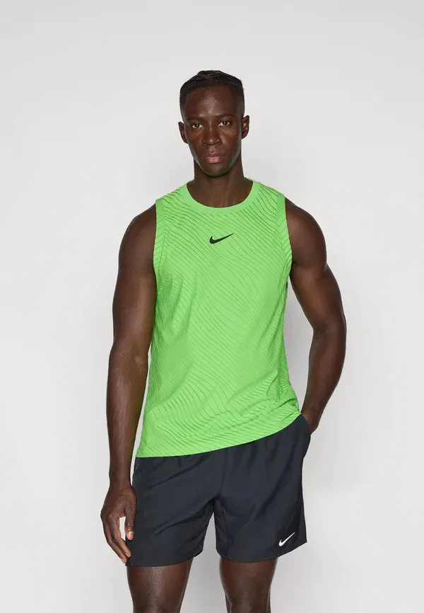 Топ с влагоотводящими свойствами Nikecourt Advantage Slam Tank Nike Performance Mean Green, черный/зеленый