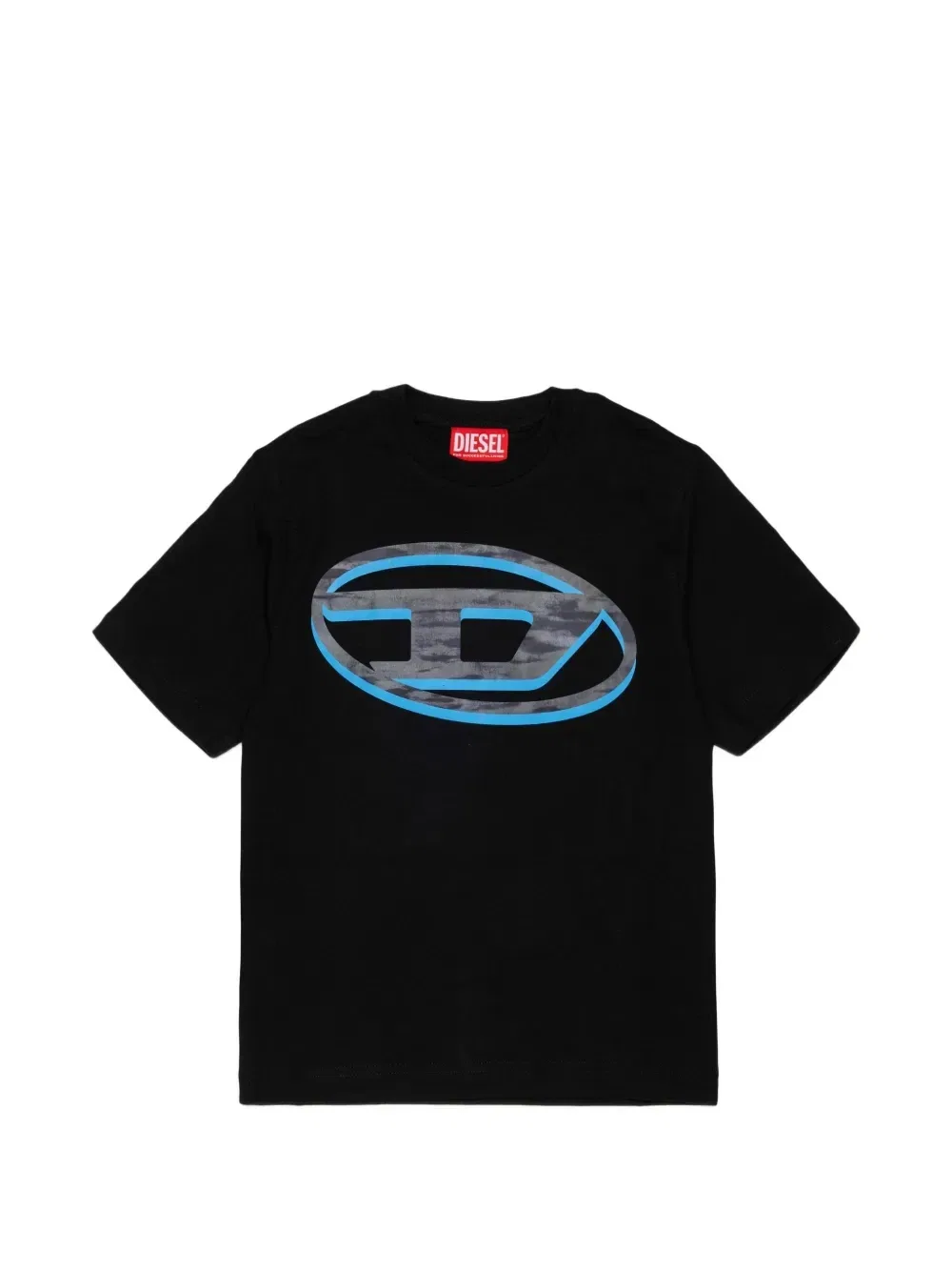 Футболка с логотипом Diesel Kids, черный