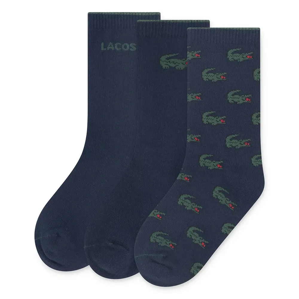 Набор носков Croc Crew Lacoste Kids, синий