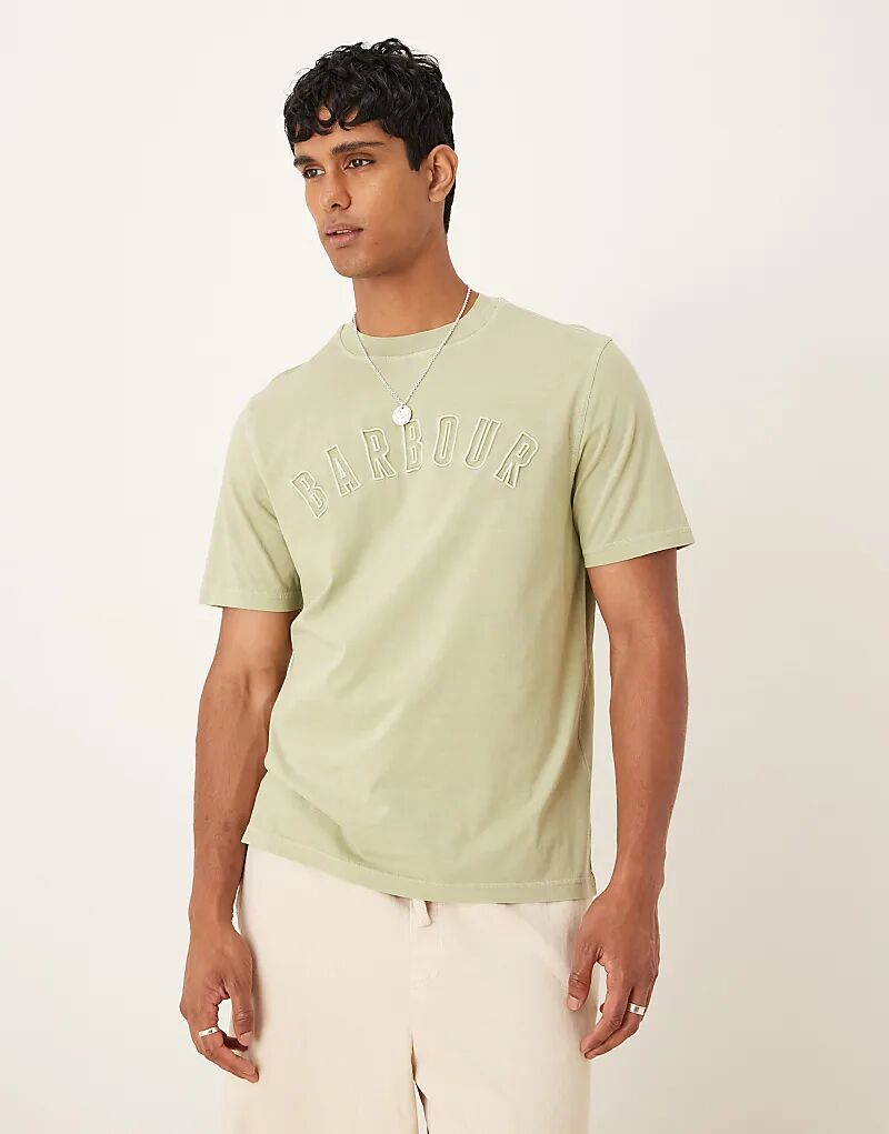 

Футболка Barbour Banford свободного кроя из морской травы — MBLUE