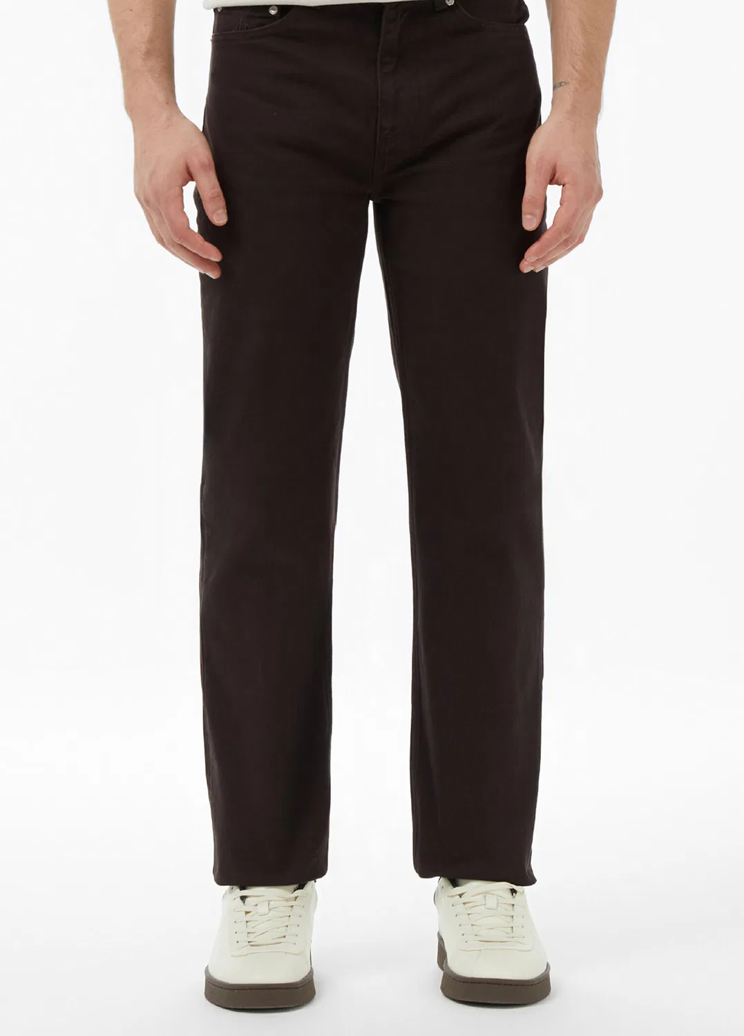 Джинсы Straight Fit Lacoste, коричневый — фото 3