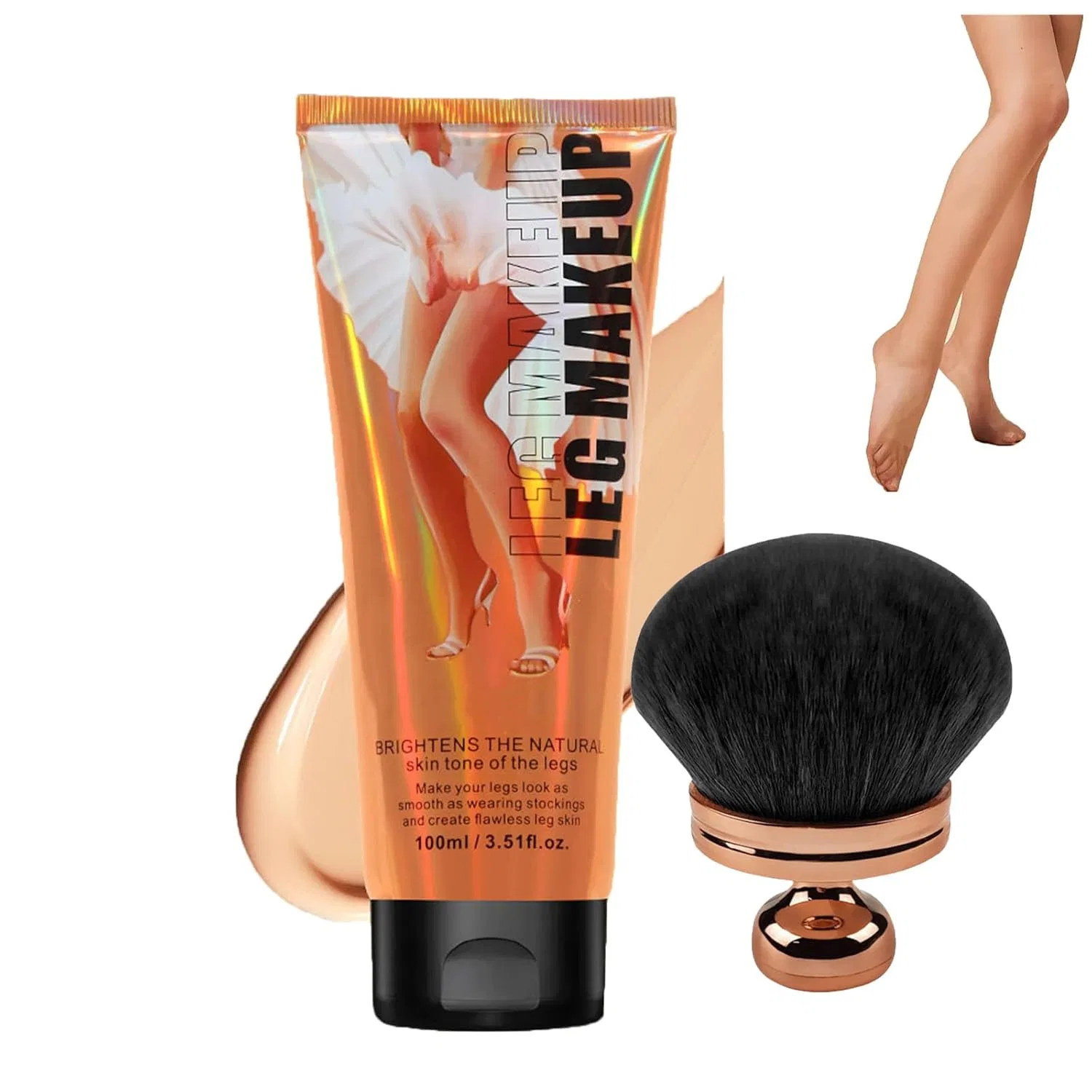 Консилер для тела Body Make Up Waterproof, Generisch, 150 г, #02+Brush