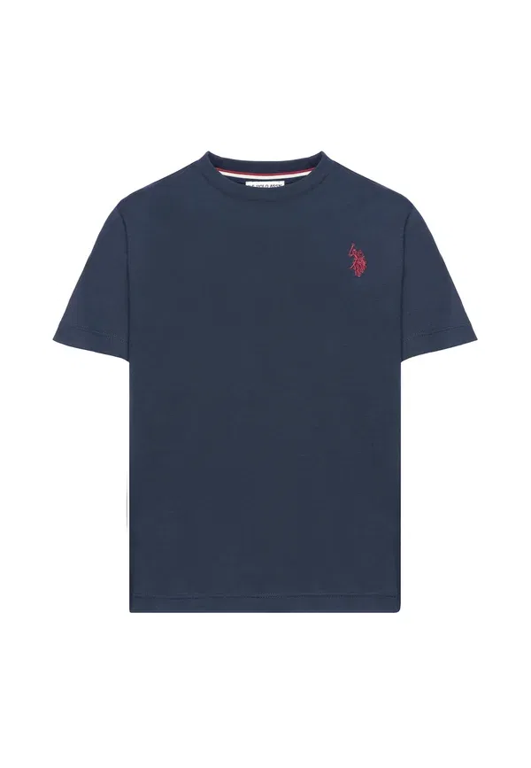Футболка хлопковая Basic t-shirt U.S. Polo Assn., Blu, синий — фото 3