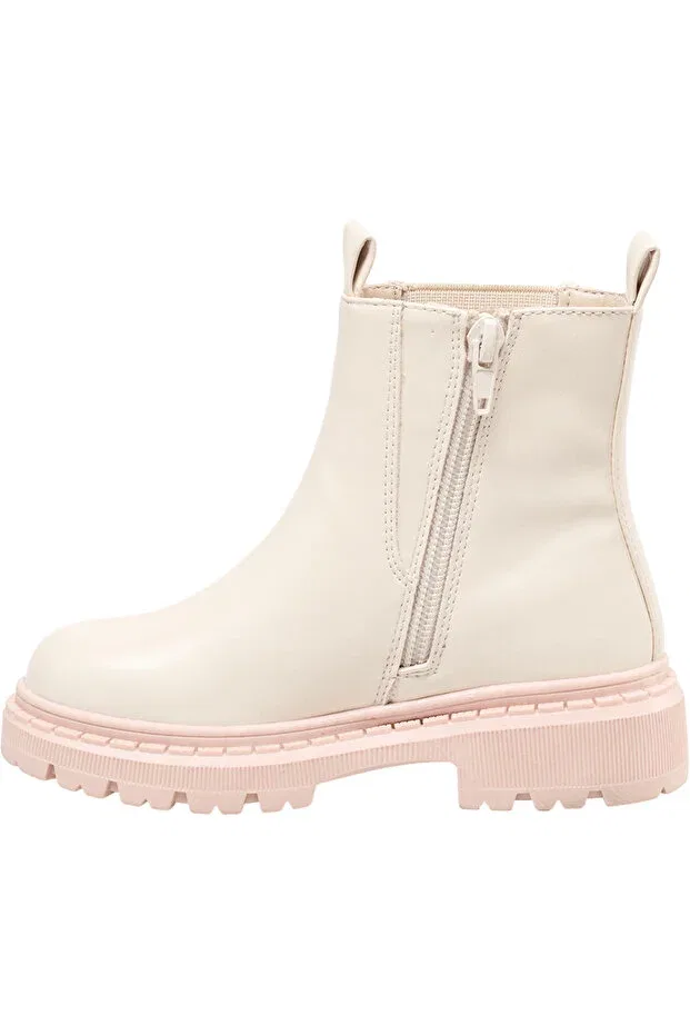 Детские ботинки для девочек без шнуровки Chelsea boots Graceland, Beige — фото 2