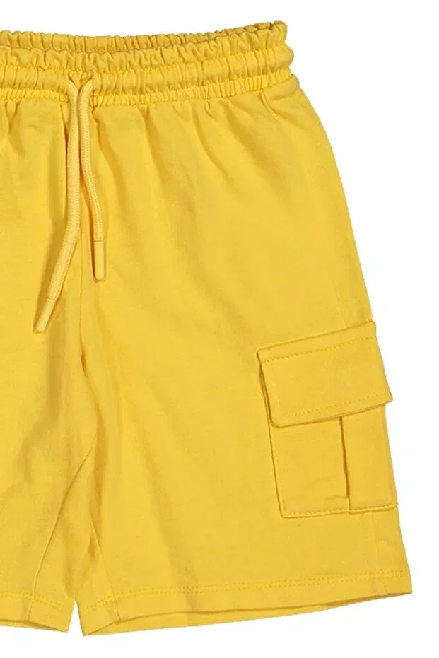 Детский комплект шорт для девочек хлопковый Divonette, Yellow Beige Brown Mustard — фото 3