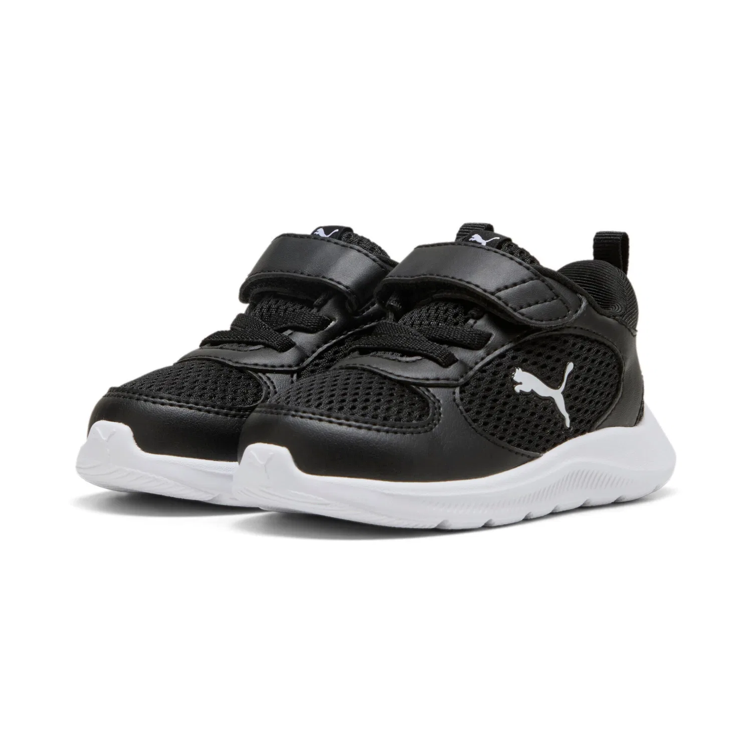 Детские кроссовки с комбинированной застежкой Fun Racer 2 AC INF PUMA, Black/White