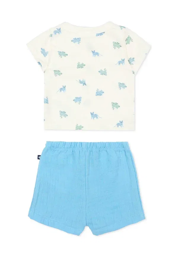Комплект с принтом Set - shorts Petit Bateau, light blue, светло-голубой — фото 2
