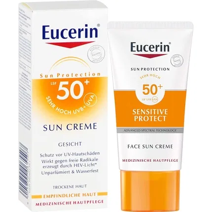 Солнцезащитный крем для лица SPF 50 Eucerin