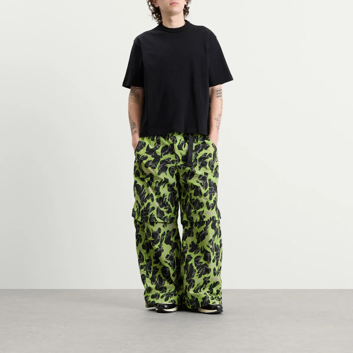 Брюки-карго трансформер Nike Pf Woven Convertible Pants, Cream Ii & Volt Ice — фото 4