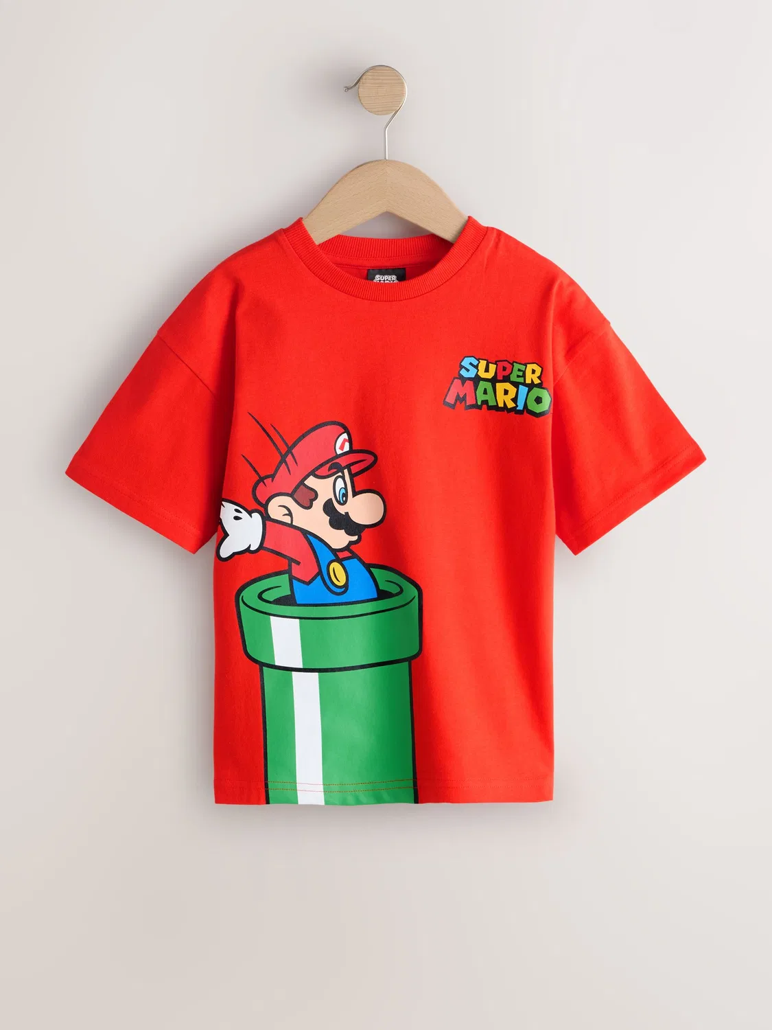 Футболка с принтом Mario Next, красный
