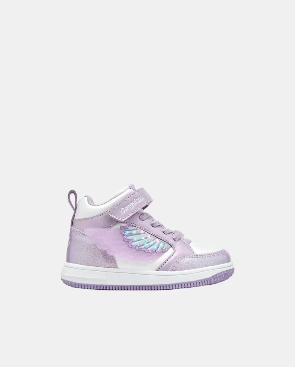 Детские кроссовки для девочек с подсветкой Unicorn Wing Conguitos, Lila