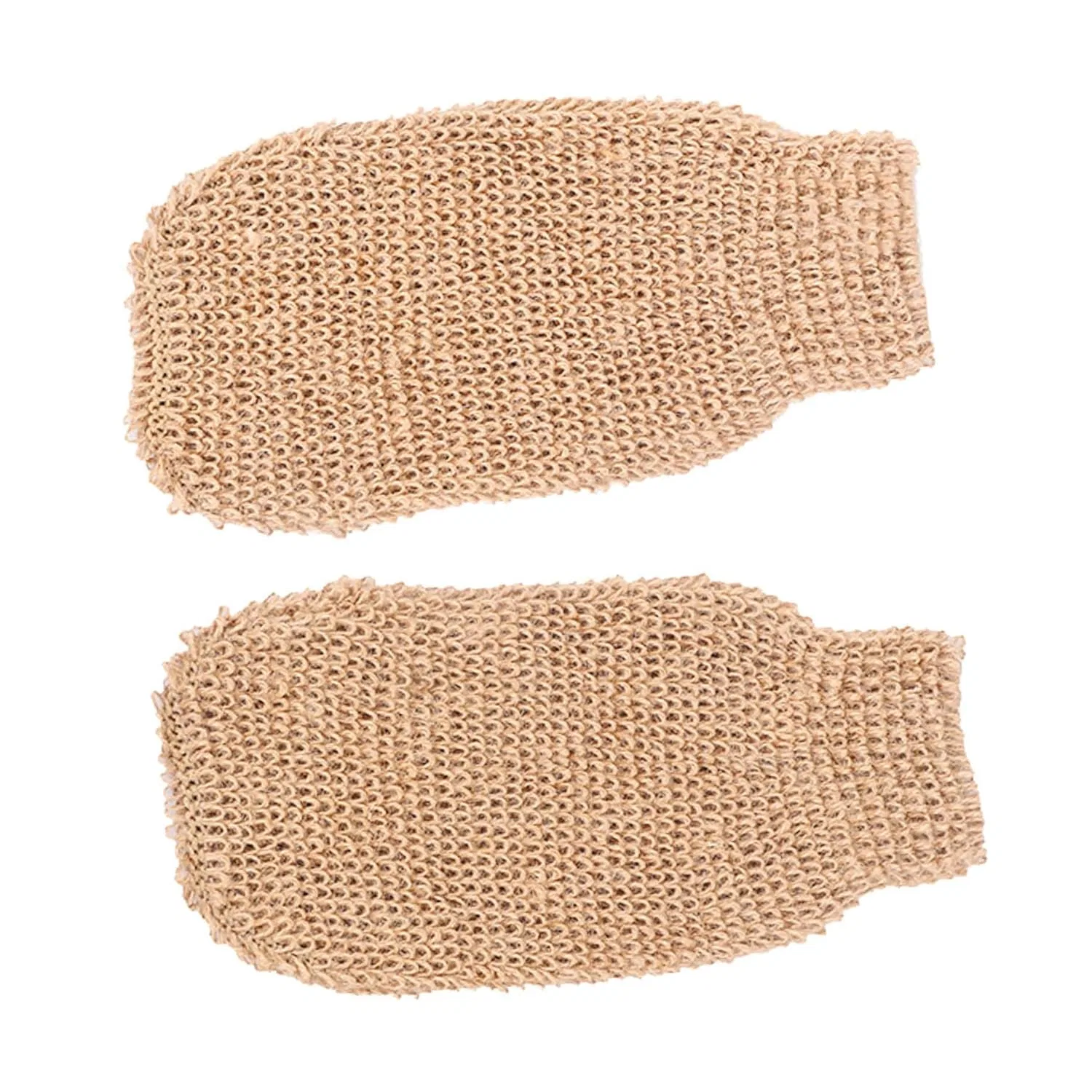 Пилинг-перчатки для тела, 2 шт, Healeved, Ramie Jute, Beige