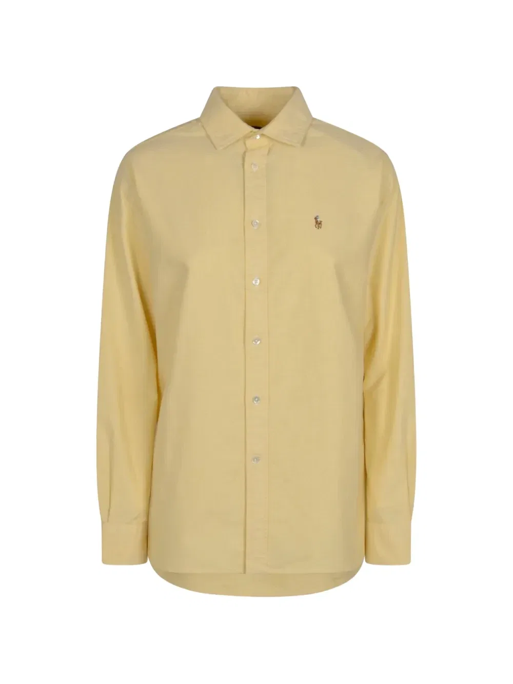 Рубашка с вышивкой пони Polo Polo Ralph Lauren, желтый