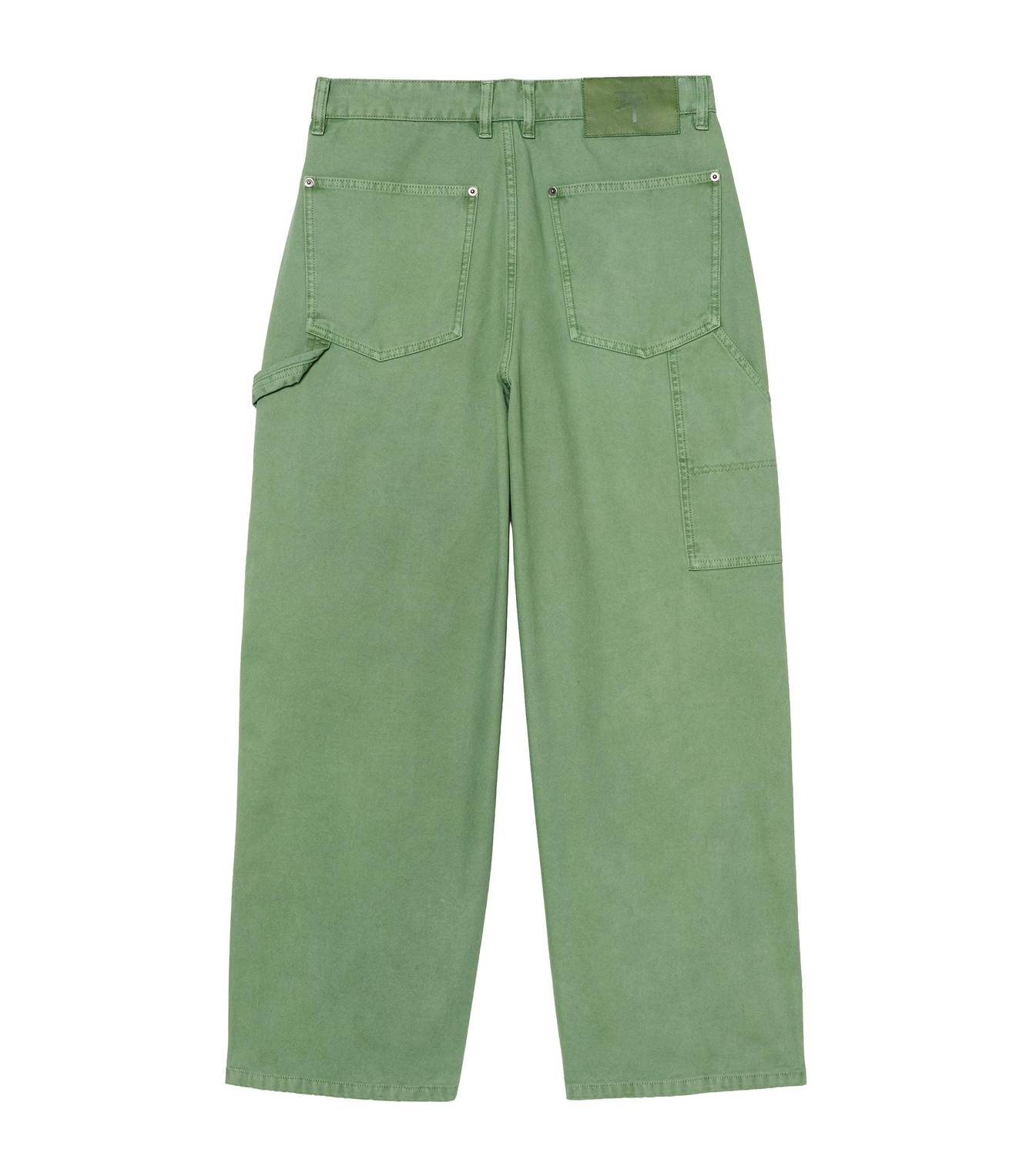 Брюки Zara Benito Antonio Collection Relaxed Fit Carpenter With Pocket, зеленый — фото 4