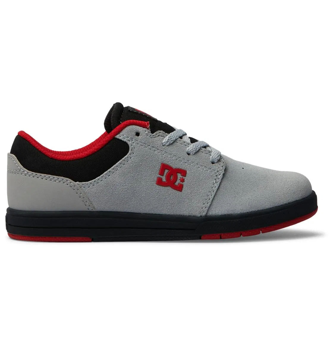 Детские кроссовки для мальчиков кожаные Crisis 2 DC Shoes, Grey Red — фото 2