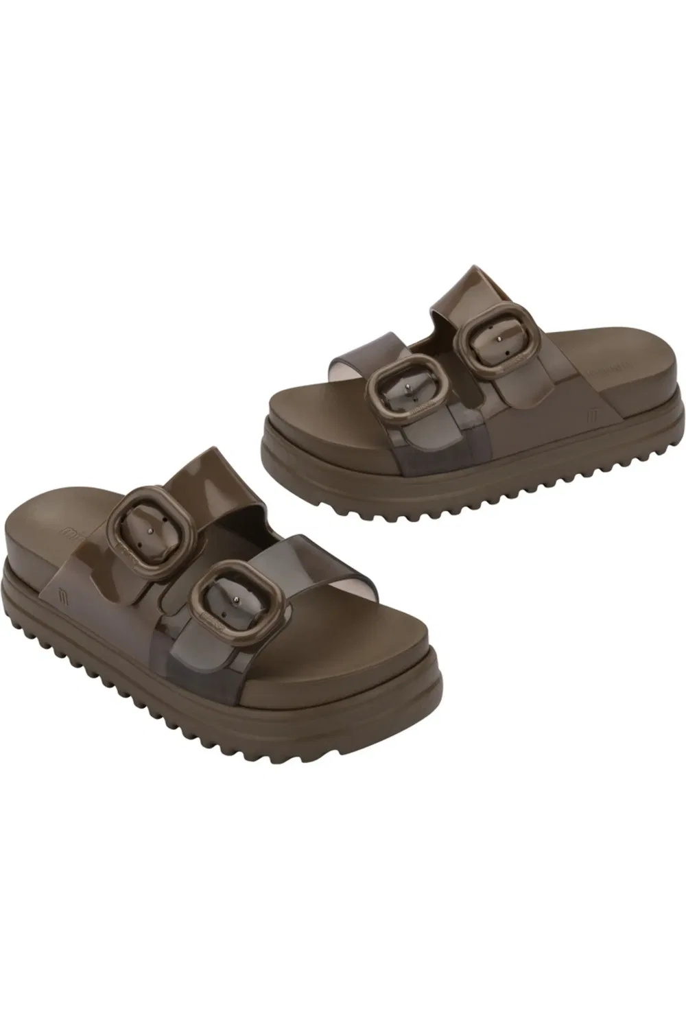 Сандалии детские на платформе Cozy Platform Slide Mini Melissa, Transparent Brown — фото 3