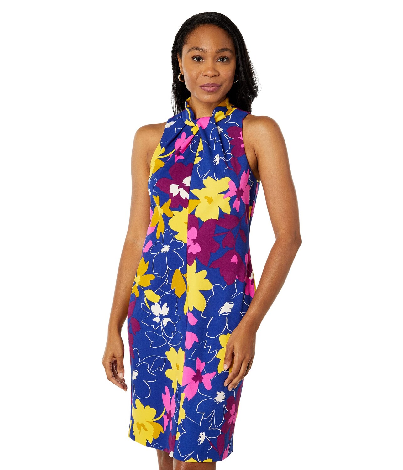 

Платье London Times, Twist Neck Halter Dress