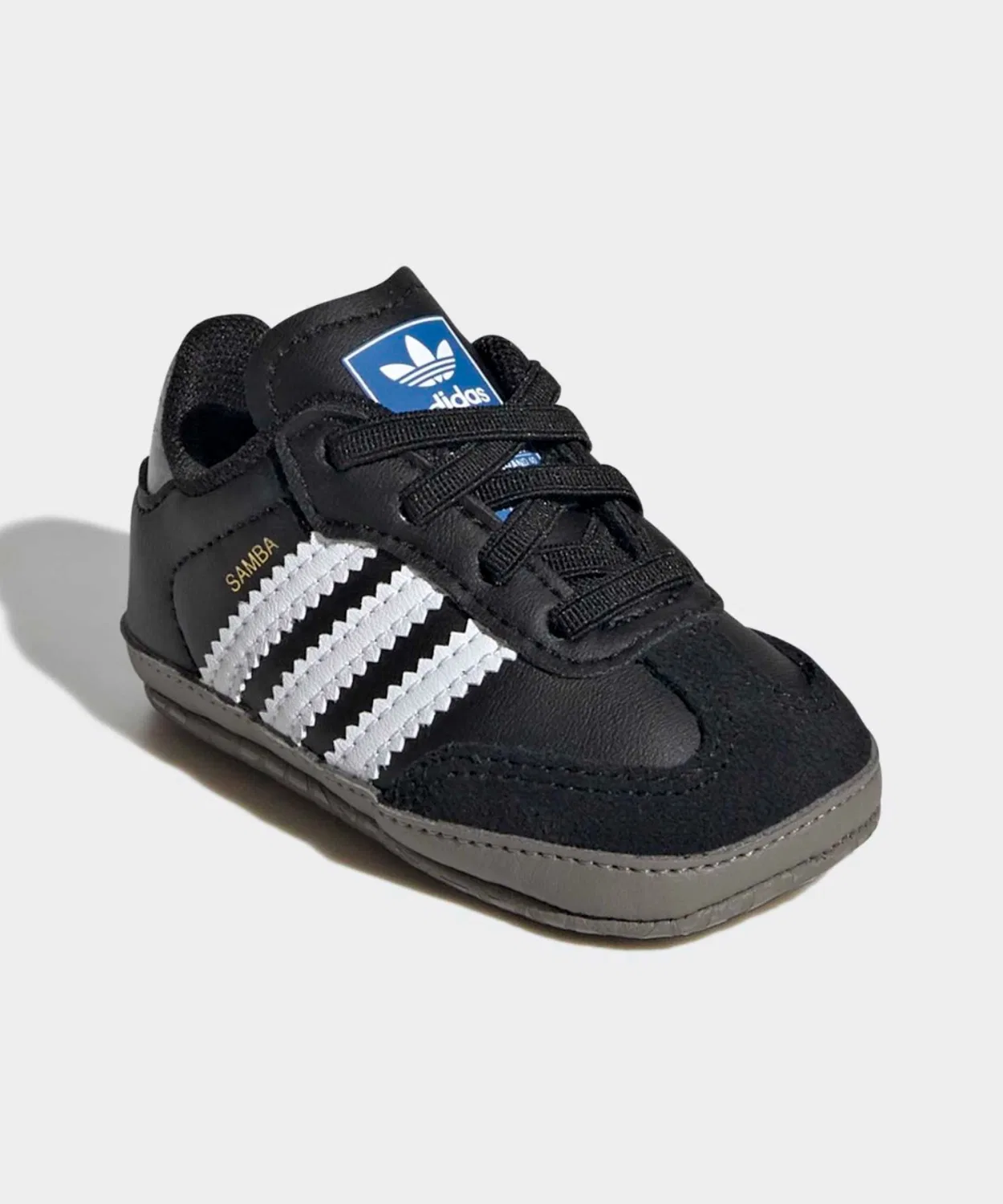 Детские кроссовки с кожаным верхом Samba Adidas, Black — фото 4