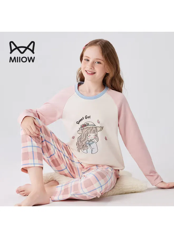 Пижама детская с длинным рукавом комплект Sweet Girl Miiow