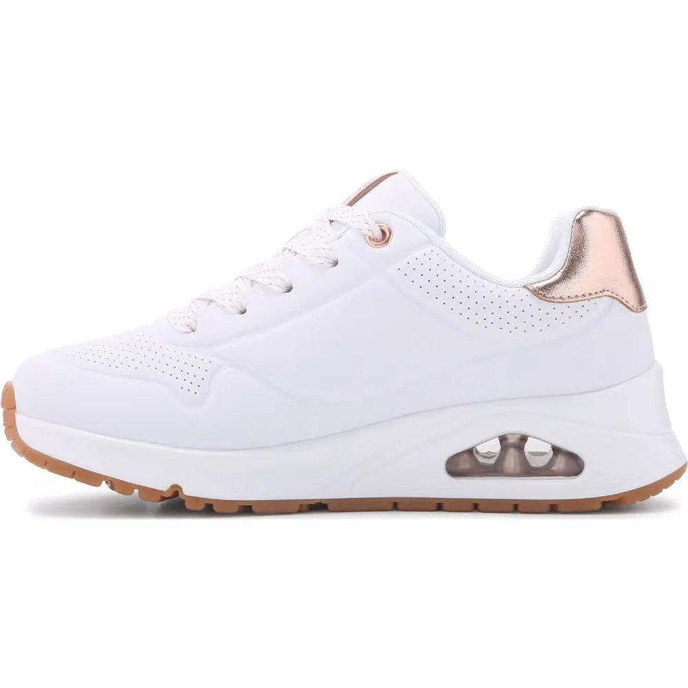 Детские кроссовки Street Uno Skechers, White/Rose Gold — фото 3