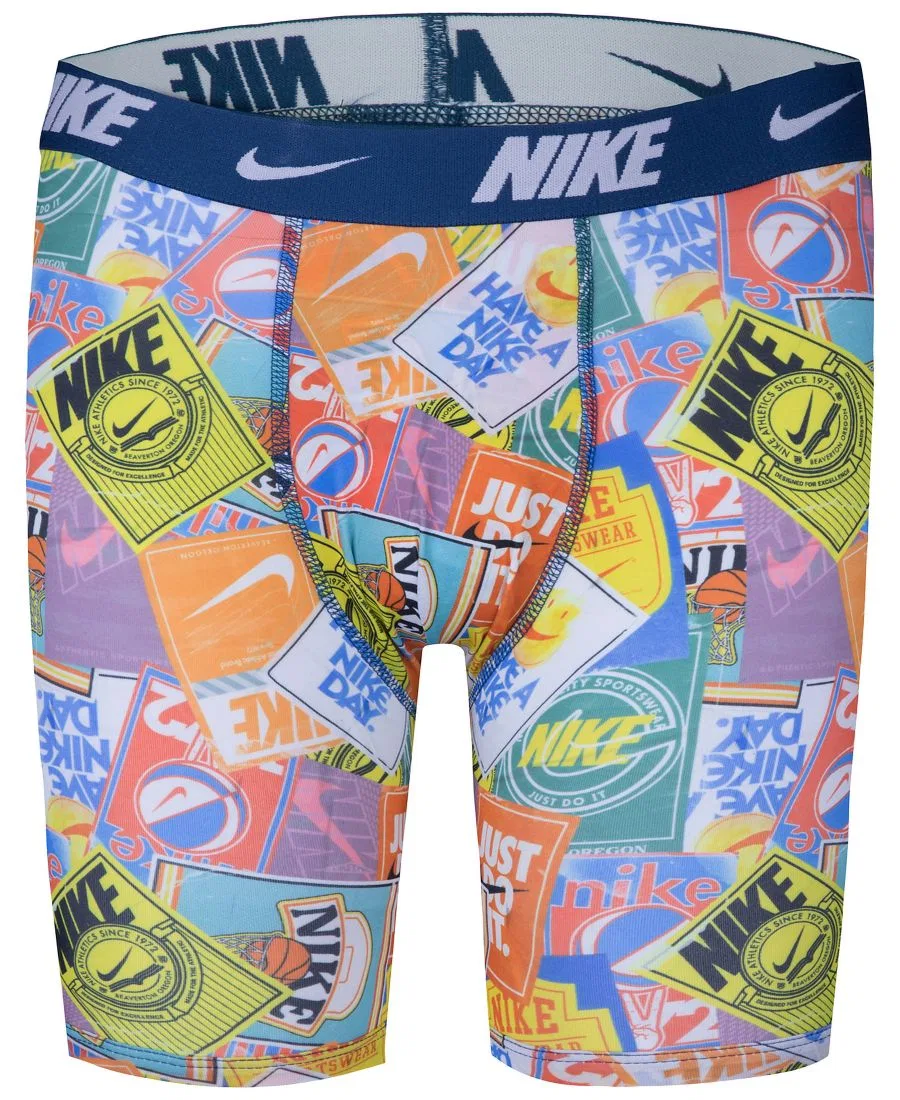 Комплект трусов боксеров Nike с принтом, Valerian Blue/Multi — фото 2