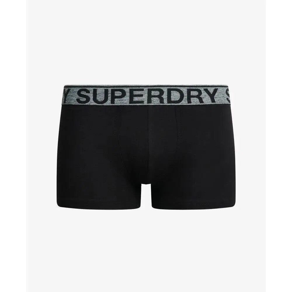 Мужские трусы-боксеры из органического хлопка Superdry, Schwarz / Grau