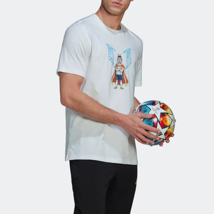 Футболка спортивная с коротким рукавом Messi 3K G T Series Adidas, разноцветная — фото 3