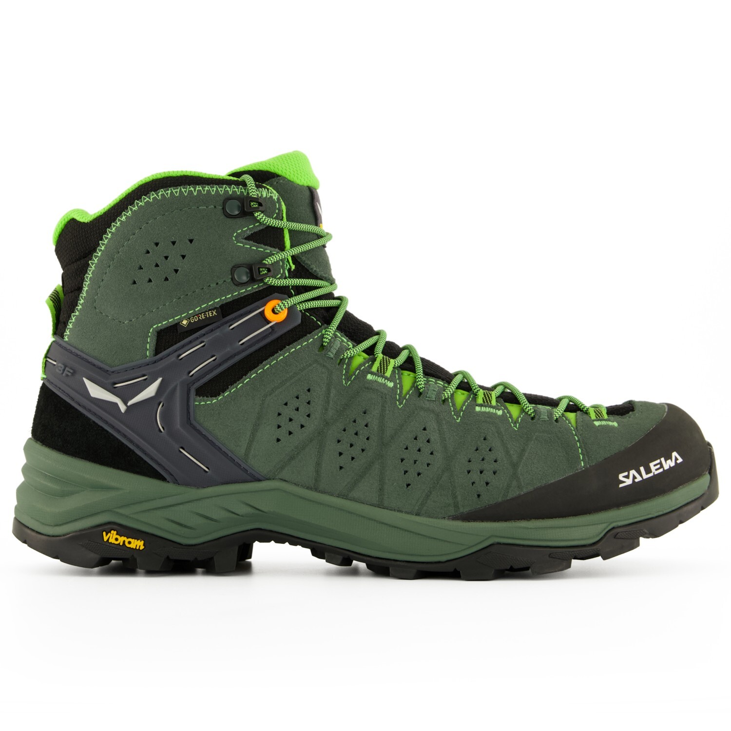 

Ботинки для прогулки Salewa Alp Trainer 2 Mid GTX, цвет Raw Green/Pale Frog