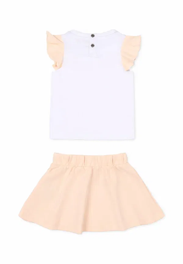 Комплект юбка A-line с принтом Tru Trussardi Junior, White, белый — фото 2