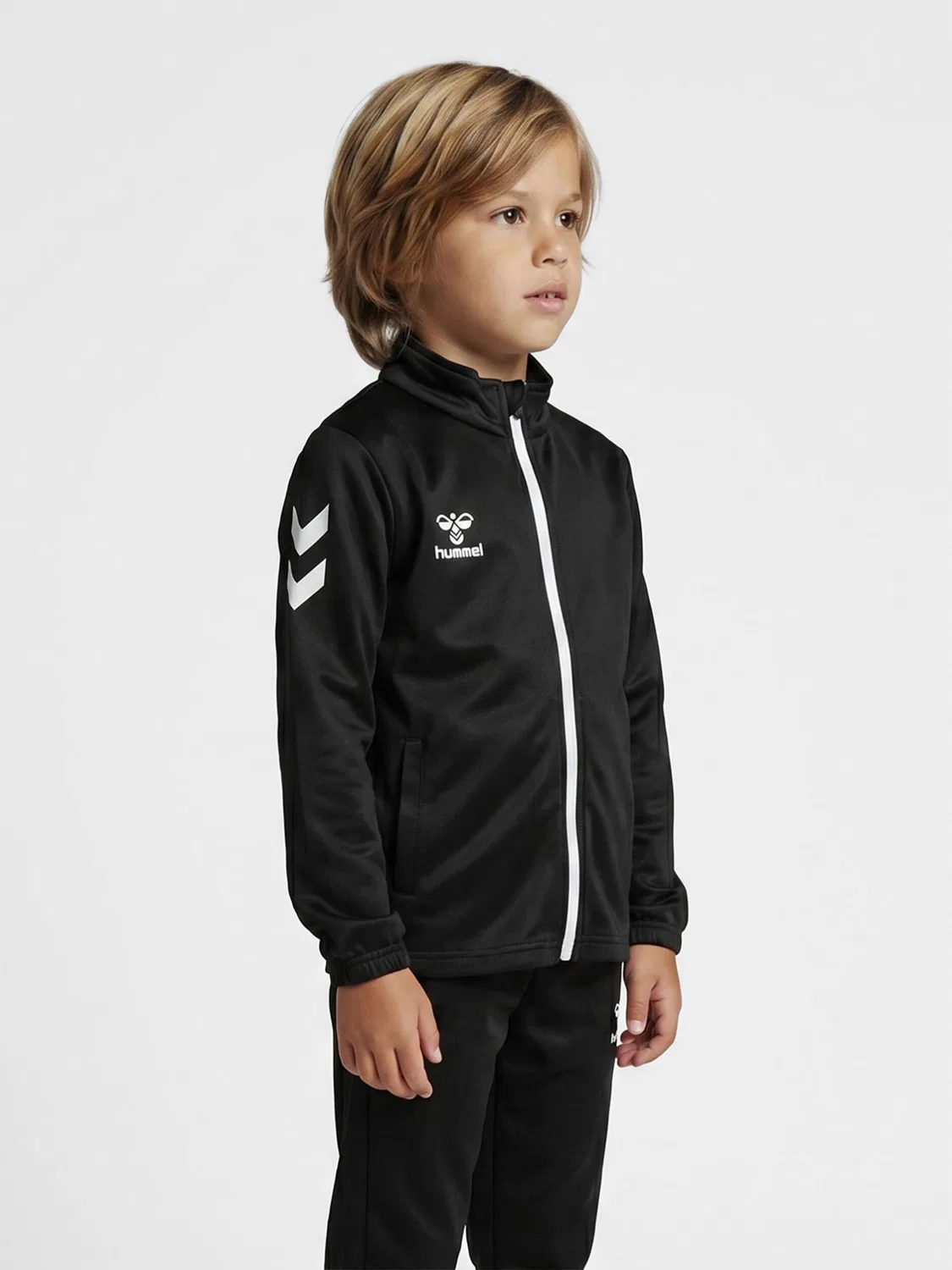 Детский спортивный костюм с логотипом Hmllogo Hummel, Черный