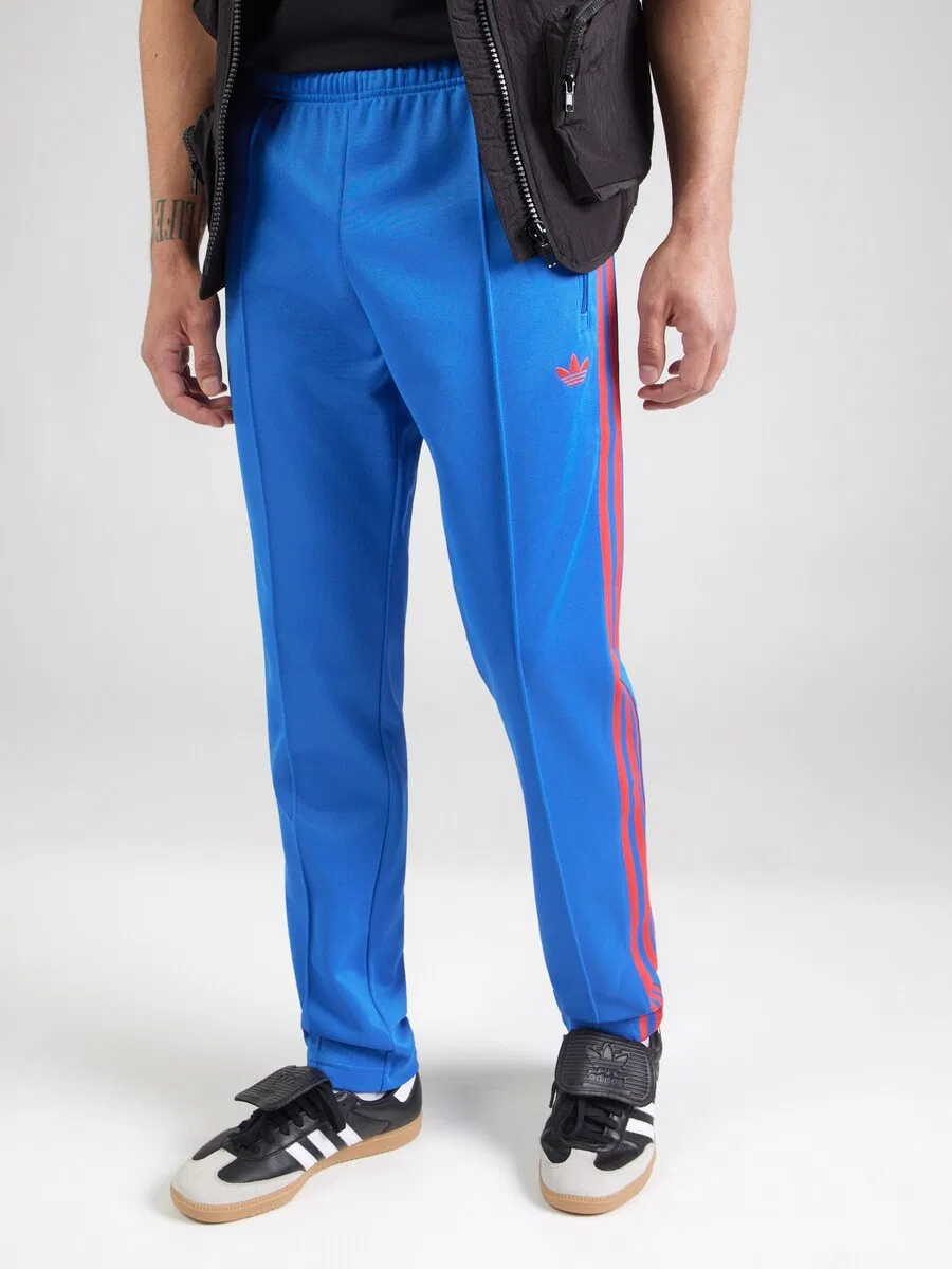 Брюки ADIDAS ORIGINALS Slim fit 'Classic' небесно-голубого цвета — фото 2