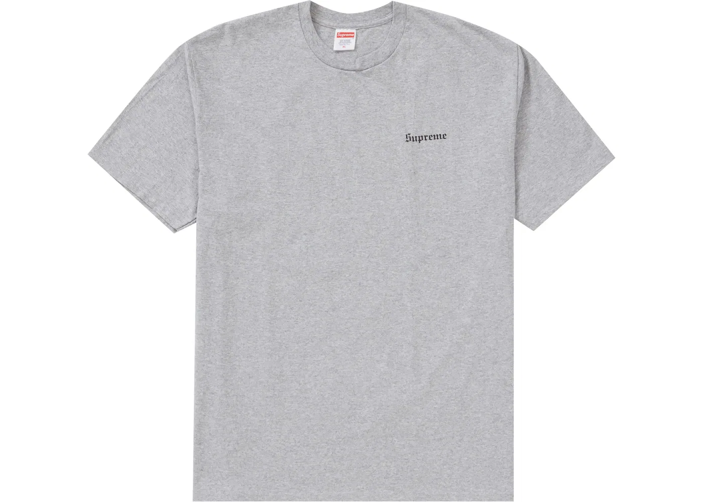 Мужская футболка с принтом Supreme Martin Wong Big Heat Tee, Heather Grey