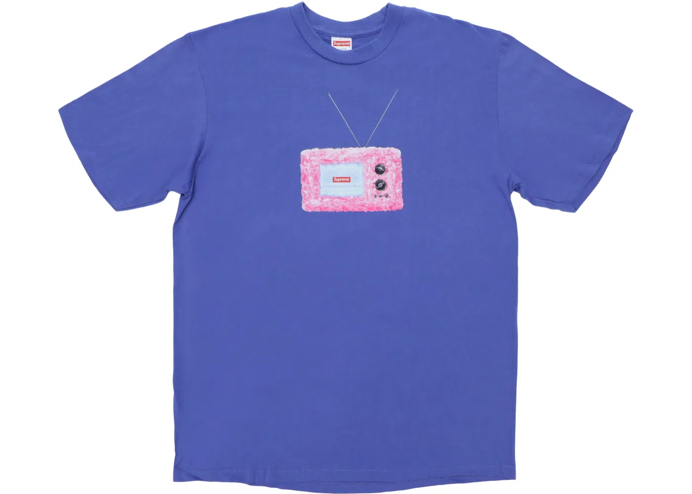 Мужская футболка с принтом Supreme TV Tee, Light Purple