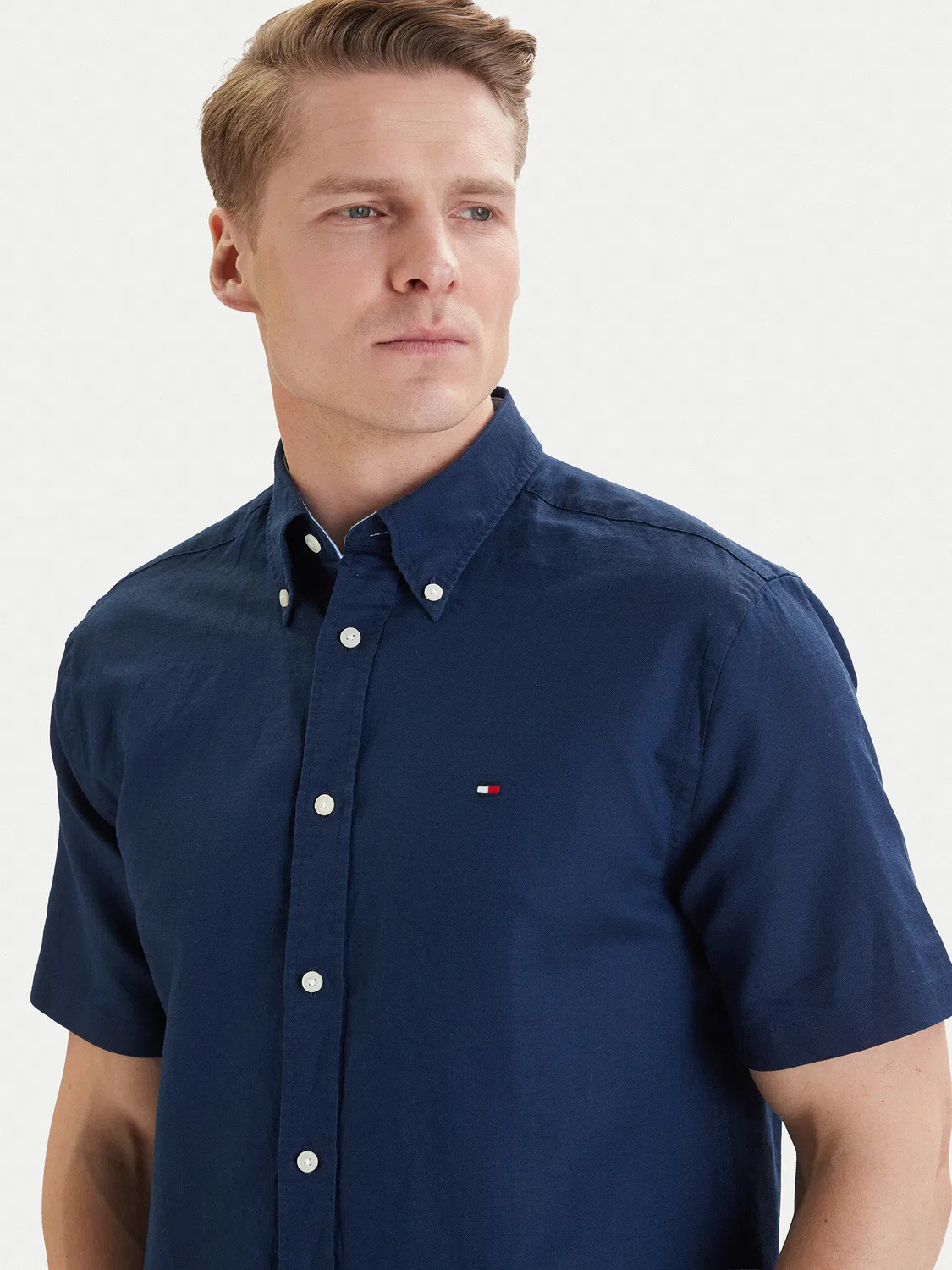 Мужская рубашка стандартного кроя Tommy Hilfiger, темно-синий — фото 4
