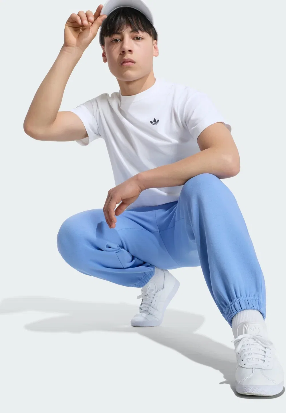 Спортивные штаны Os jogger-junior unisex - спортивные штаны для подростков Adidas Originals, Blue Fusion — фото 4