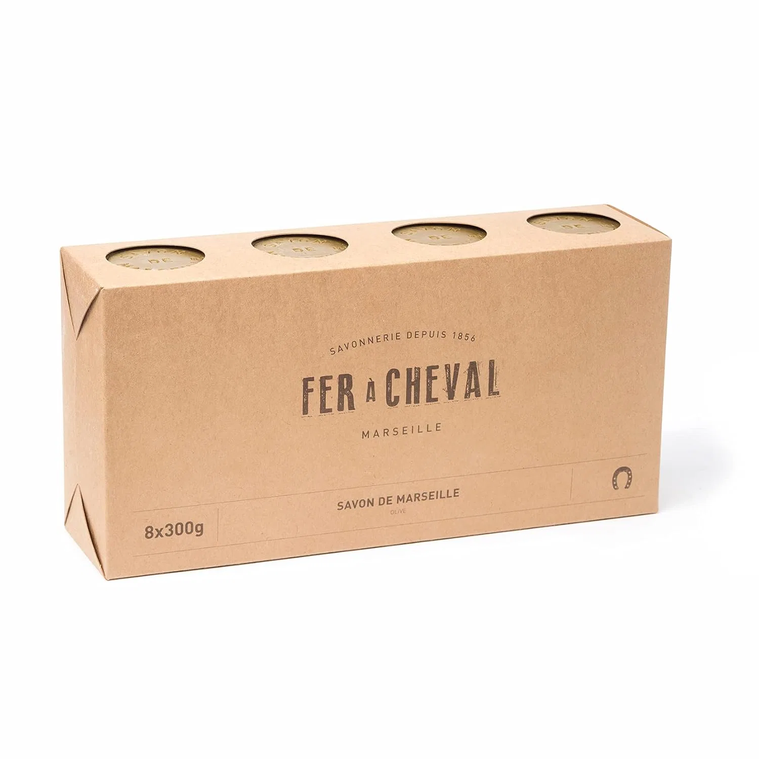 Мыло Marseille Olive Oil Cubes, Fer à Cheval, 8×300г, Olive Cube