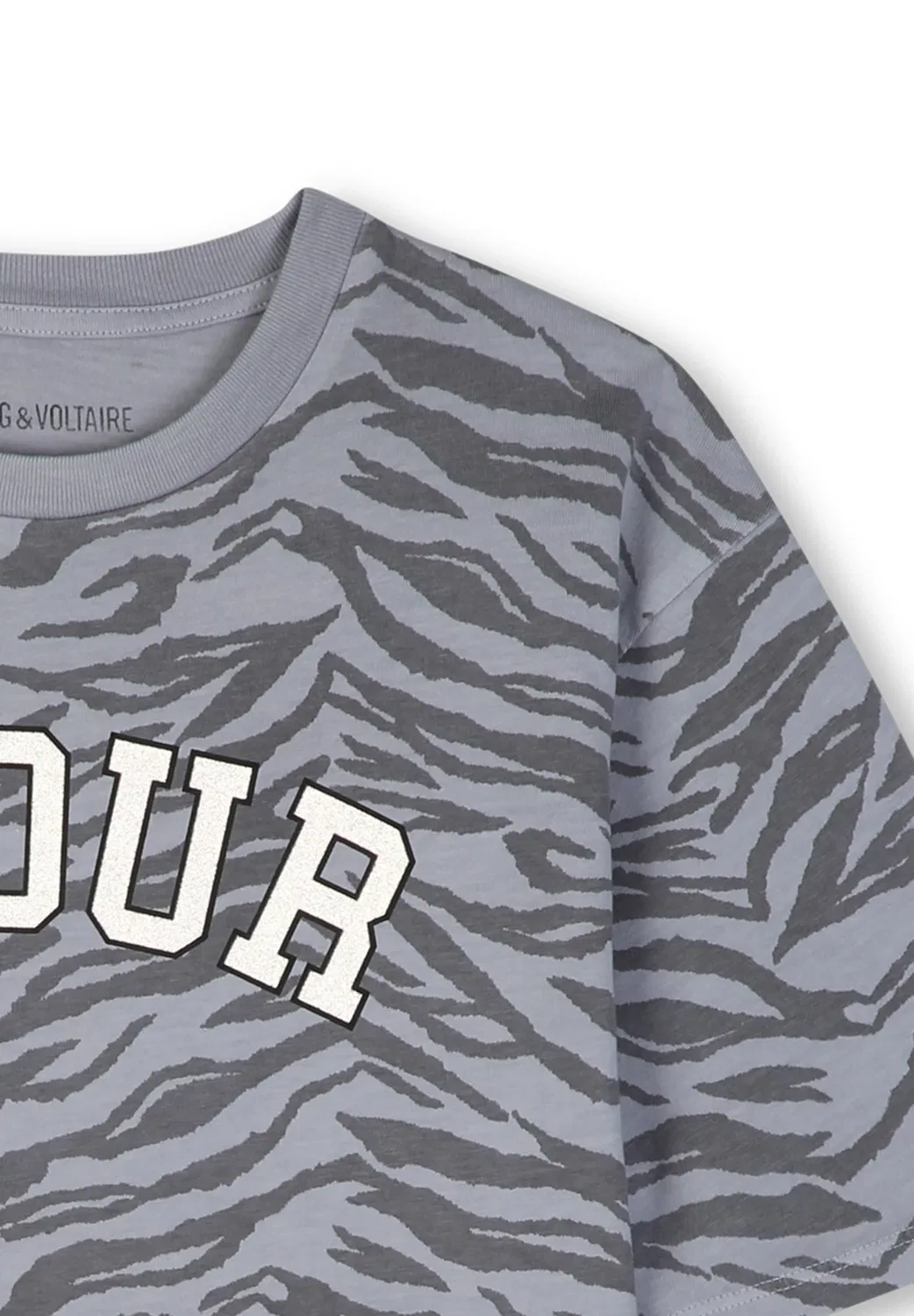 Футболка с принтом "manches courtes" - футболка с принтом Zadig & Voltaire, Storm Grey — фото 3