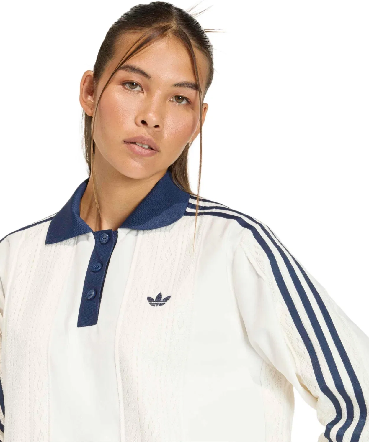 Женский лонгслив с зимним дизайном Adidas WINTERIZED LS JERSEY, White — фото 2