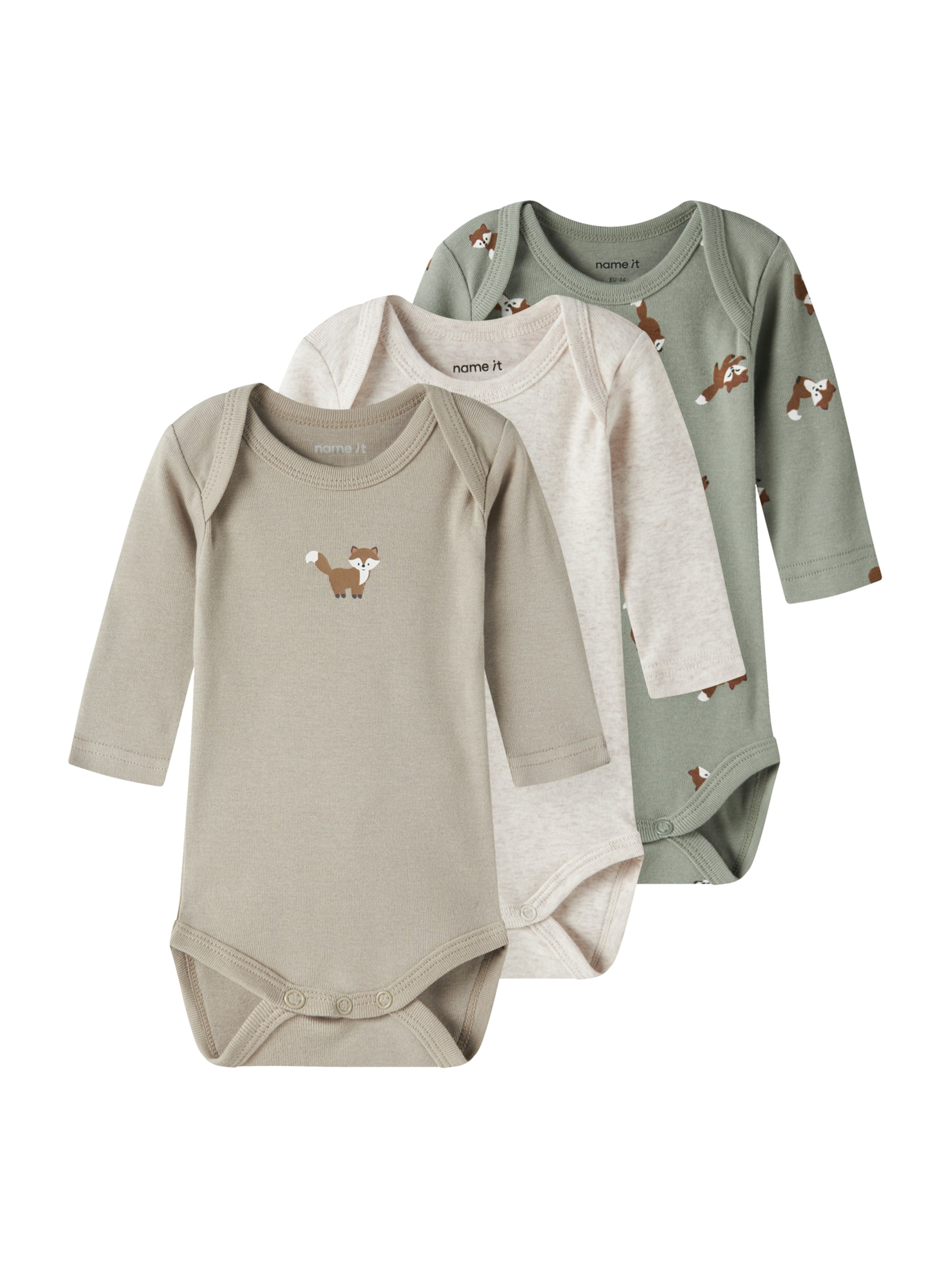 

NAME IT Комбинезон/боди в цветах Cream, Taupe, Jade