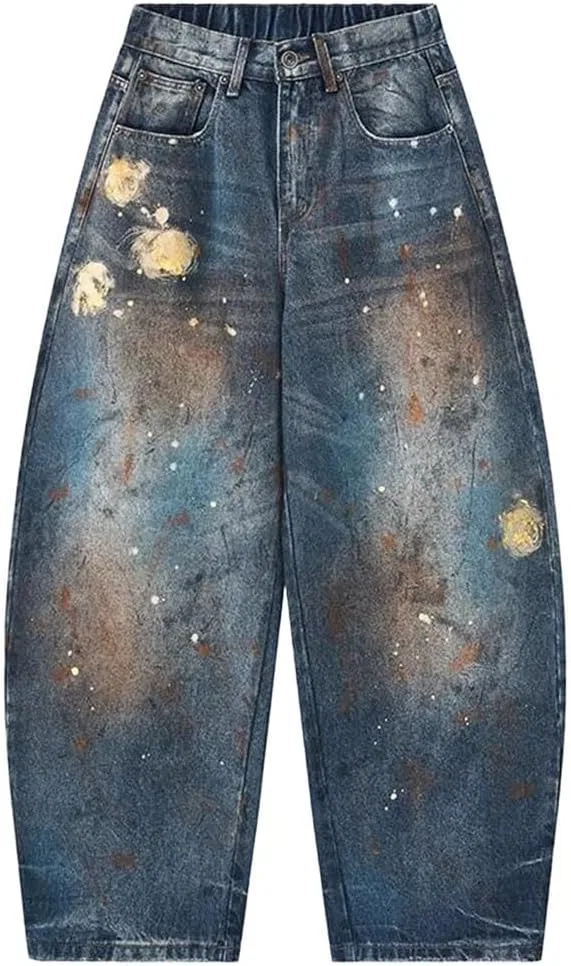 Джинсы мешковатые, Dirty Denim, H3901 Blue
