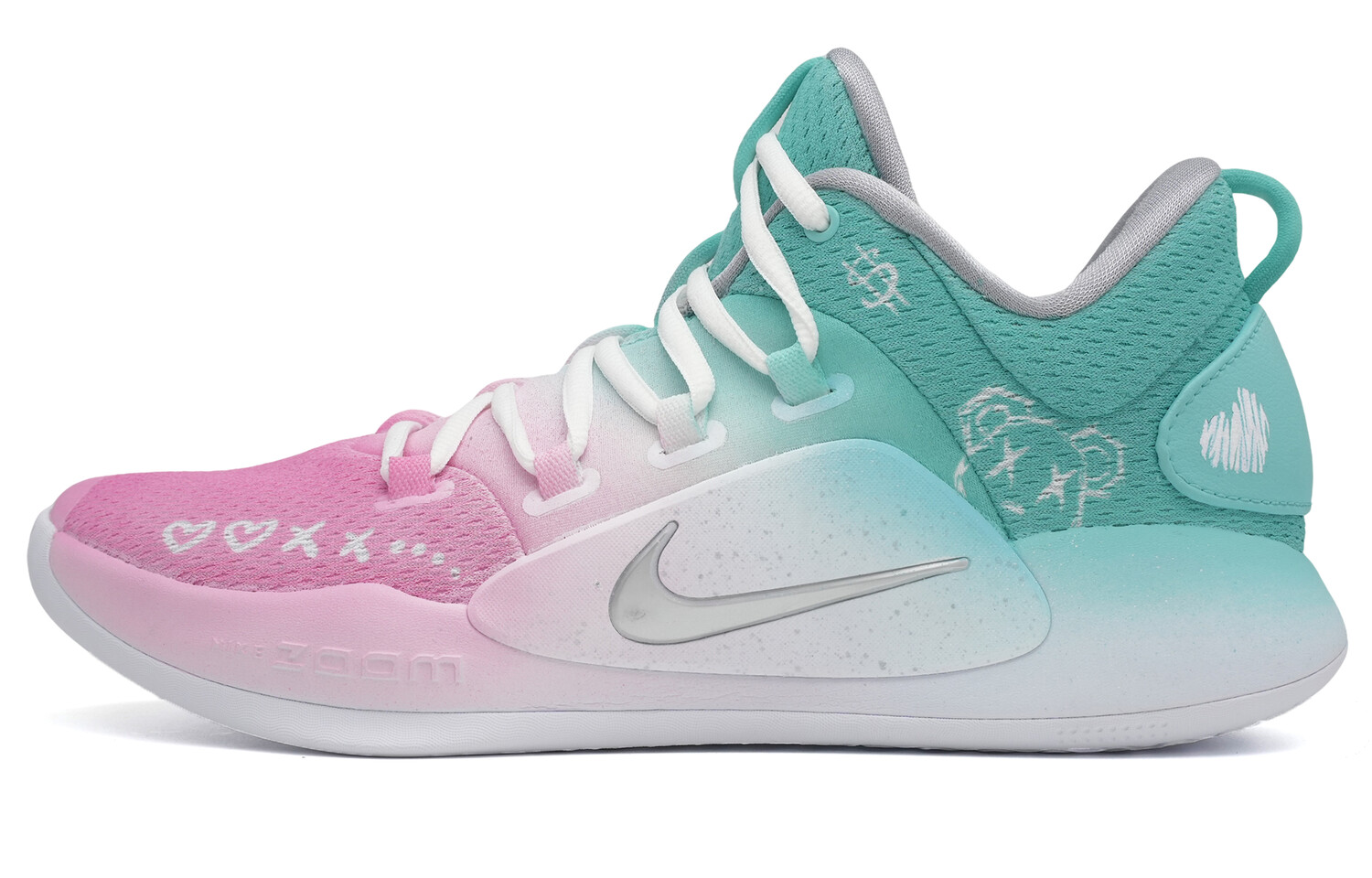 

Баскетбольные кроссовки Hyperdunk X Basketball Shoes Men Mid-Top Cyan/pink/white Nike