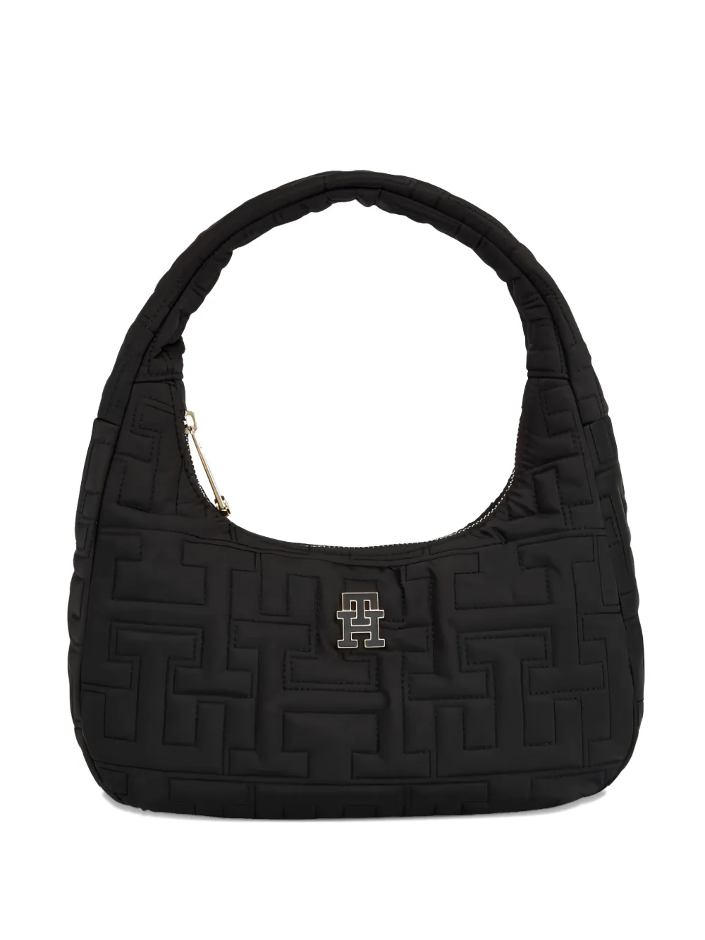 

Стеганая сумка-тоут с логотипом Tommy Hilfiger, черный